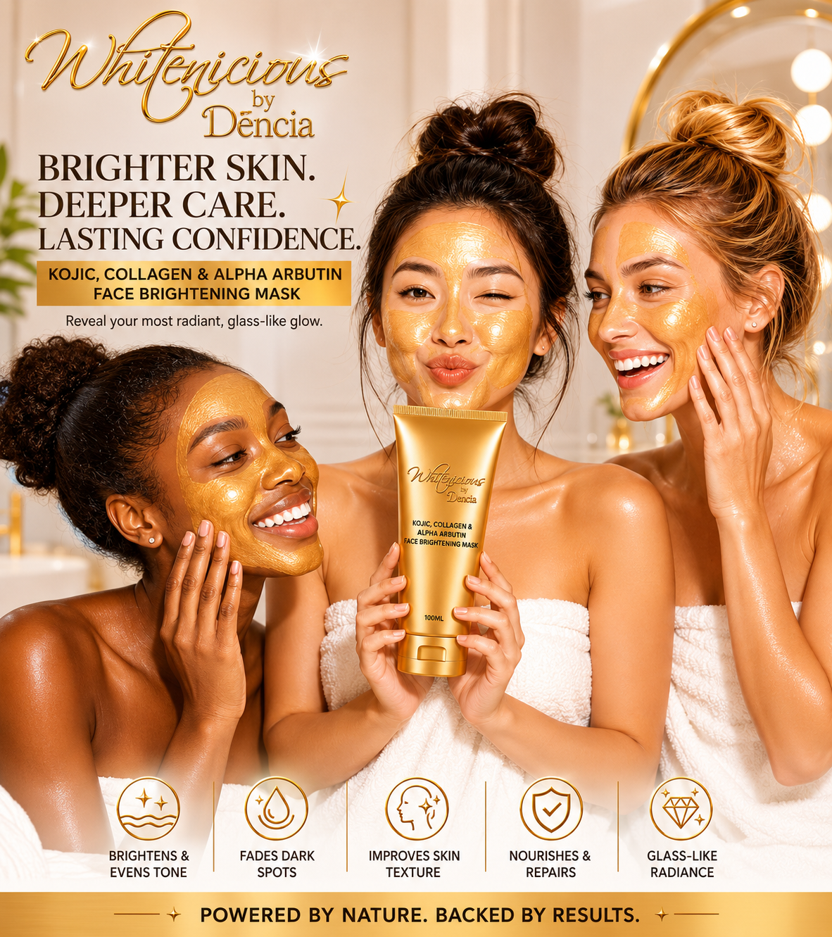 Kojic,Collagen & Alpha Arbutin Face brightening mask
